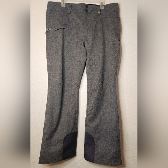 Obermeyer Women's Charcoal Gray 10k mm Ski/Snowboard Malta Pant, Size 14 - Picture 1 of 13
